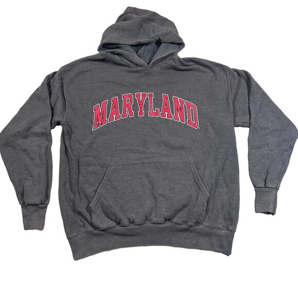 Jansport Other - Jansport University of Maryland Terrapins Gray Spellout Hooded Sweatshirt Large